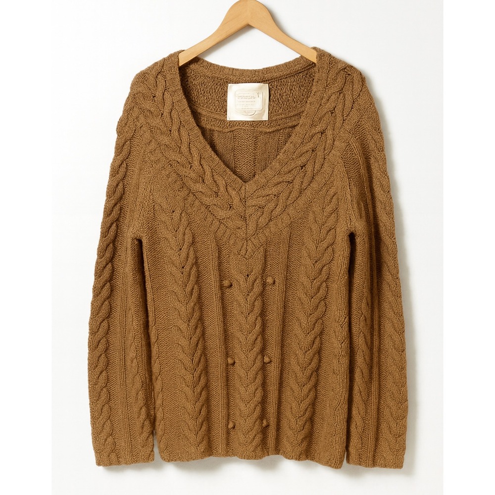 90s Vintage Old Navy sz XL Womens Wool Chunky Cable Knit Pullover Sweater Y2K